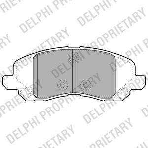 Гальмівні колодки, дискове гальмо (набір) Delphi LP2038 (фото 1)