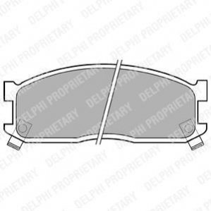 Гальмівні колодки, дискове гальмо (набір) Delphi LP530 (фото 1)