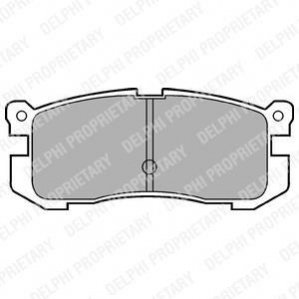 Комплект гальмівних колодок з 4 шт. дисків Delphi LP624 (фото 1)