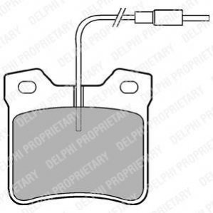 Комплект гальмівних колодок з 4 шт. дисків Delphi LP667 (фото 1)