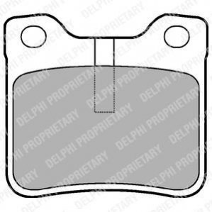 Гальмівні колодки, дискове гальмо (набір) Delphi LP991 (фото 1)