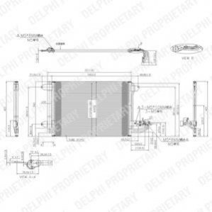 VW радиатор кондиціонера (випарник) Audi A3,Skoda Octavia II,SuperB,Caddy III,Golf V,VI,Touran Delphi TSP0225482 (фото 1)