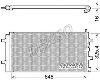 Радиатор кондиціонера DENSO DCN02002 (фото 1)