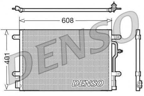 Радиатор кондиціонера DENSO DCN02011 (фото 1)