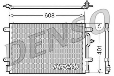 Радіатор кондиціонера DENSO DCN02012 (фото 1)