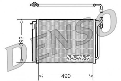 Радиатор кондиціонера DENSO DCN05009 (фото 1)