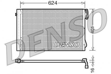 Радіатор кондиціонера DENSO DCN05011 (фото 1)