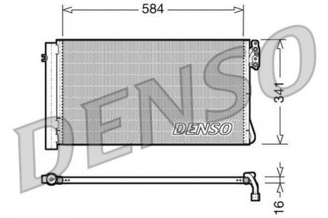 Радіатор кондиціонера DENSO DCN05012 (фото 1)