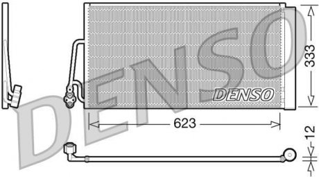 Радиатор кондиціонера DENSO DCN05102 (фото 1)