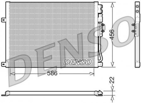 Радиатор кондиціонера DENSO DCN06009 (фото 1)