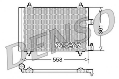 Радиатор кондиціонера DENSO DCN07005 (фото 1)