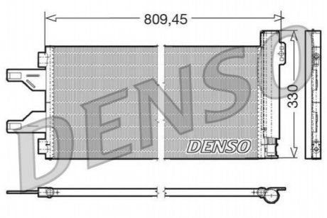 Радиатор кондиціонера DENSO DCN07050 (фото 1)