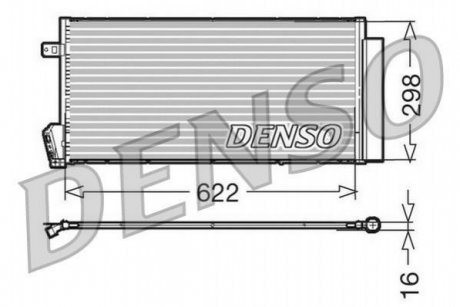 Радиатор кондиционера (Конденсор) DENSO DCN09018 (фото 1)