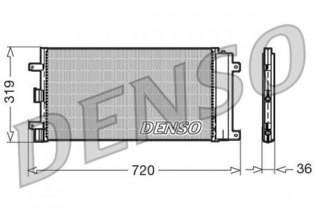 Радиатор кондиціонера DENSO DCN09042 (фото 1)