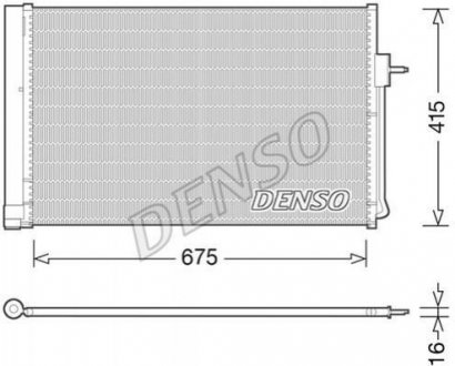 Радіатор кондиціонера DENSO DCN15001 (фото 1)