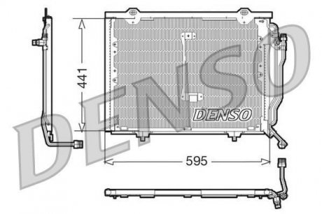 Радиатор кондиціонера DENSO DCN17012 (фото 1)