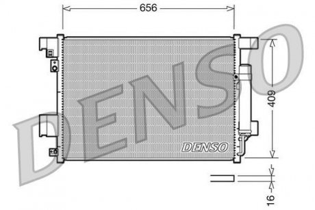 Радіатор кондиціонера DENSO DCN21001 (фото 1)