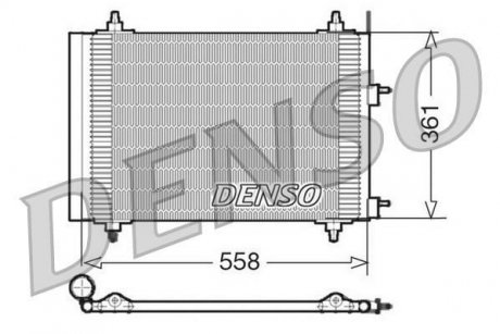 Радиатор кондиціонера DENSO DCN21015 (фото 1)