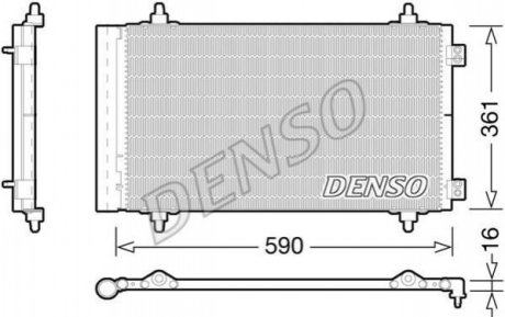 Радіатор кондиціонера DENSO DCN21018 (фото 1)