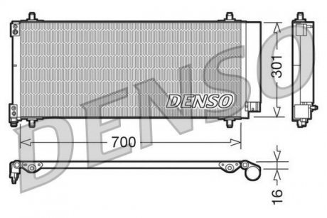 Радиатор кондиціонера DENSO DCN21027 (фото 1)