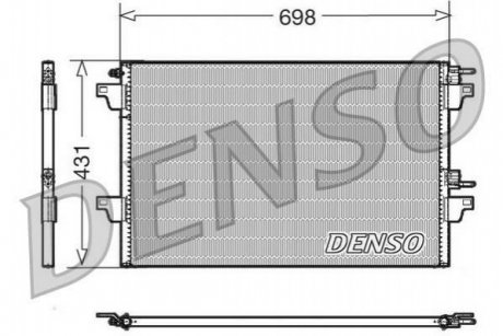 Конденсер кондиціонера DENSO DCN23022 (фото 1)