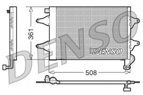 Радиатор кондиціонера DENSO DCN27004 (фото 1)