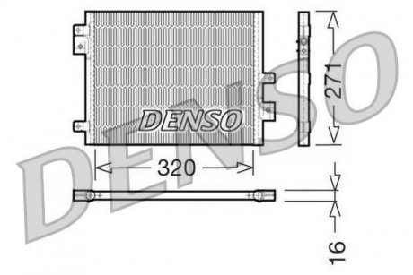 Радиатор кондиціонера DENSO DCN28002 (фото 1)