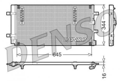 Радіатор кондиціонера DENSO DCN32060 (фото 1)