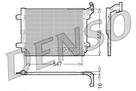 Радиатор кондиціонера DENSO DCN32062 (фото 1)