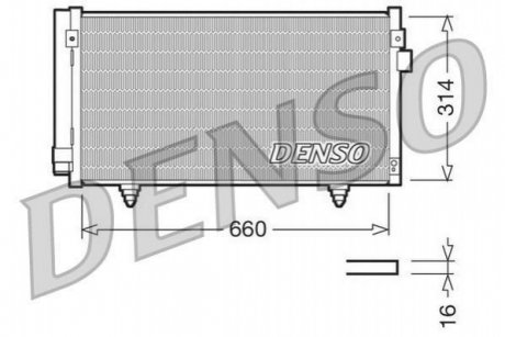 Радіатор кондиціонера DENSO DCN36003 (фото 1)