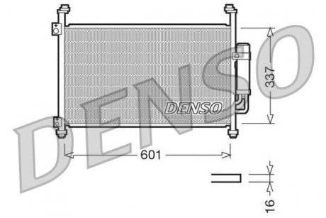 Радиатор кондиціонера DENSO DCN40007 (фото 1)