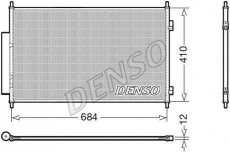 Радіатор кондиціонера DENSO DCN40027 (фото 1)