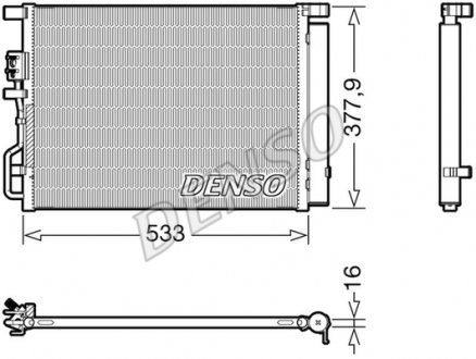 Skraplacz HYUNDAI I20 14-.. DENSO DCN41016 (фото 1)