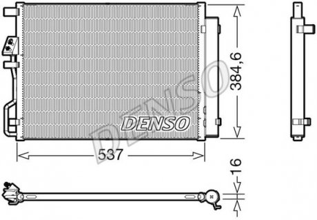 Радіатор кондиціонера DENSO DCN41021 (фото 1)