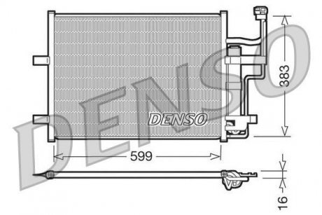 Радиатор кондиціонера DENSO DCN44003 (фото 1)