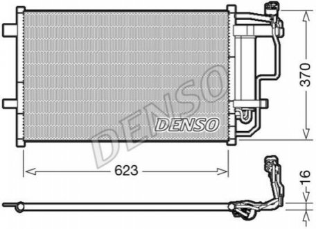 Радіатор кондиціонера DENSO DCN44007 (фото 1)