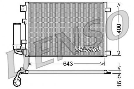 Радиатор кондиціонера DENSO DCN46002 (фото 1)