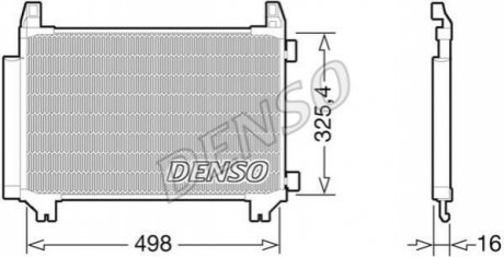 Радіатор кондиціонера DENSO DCN50028 (фото 1)