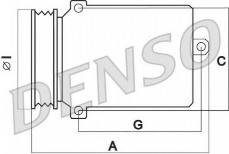 Компресори кондицiонерiв DENSO DCP17045 (фото 1)