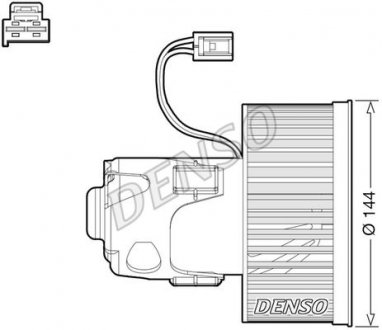 Dmuchawa BMW 5 F10/11.. DENSO DEA05008 (фото 1)