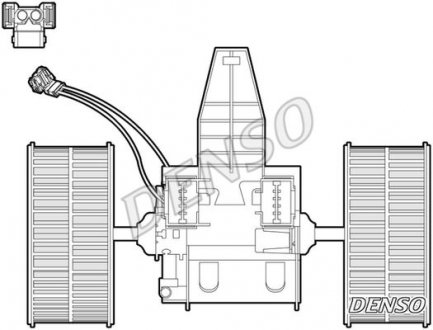 Dmuchawa BMW 5 E60/61.. DENSO DEA05009 (фото 1)