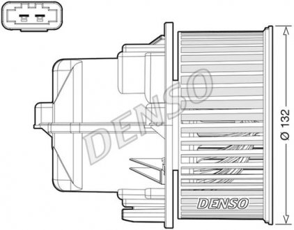 Wentylator wnetrza DENSO DEA33002 (фото 1)