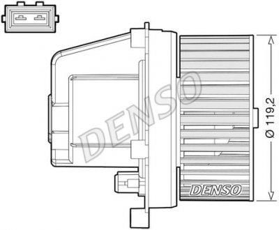 Dmuchawa VOLVO V70 II.. DENSO DEA33003 (фото 1)