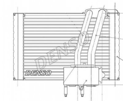 Випаровувач, кондиціонер DENSO DEV07005 (фото 1)