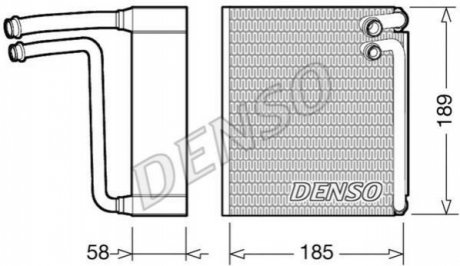 Випаровувач, кондиционер DENSO DEV09025 (фото 1)