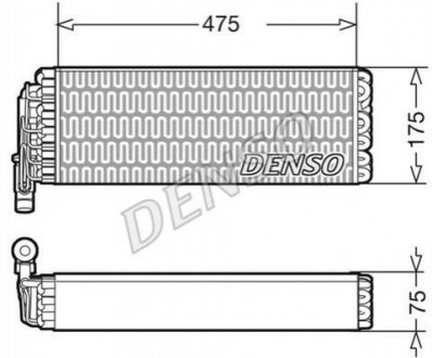 Испаритель, кондиционер DENSO DEV12003 (фото 1)