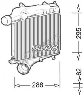 Радиатор охлаждения воздуха DENSO DIT28021 (фото 1)