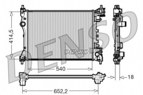 Радіатор DENSO DRM01005 (фото 1)