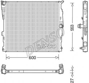 Радиатор двигуна DENSO DRM05008 (фото 1)