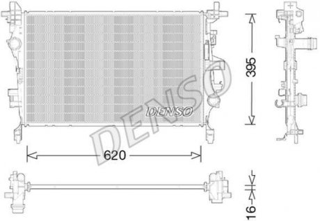 Радиатор DENSO DRM09044 (фото 1)